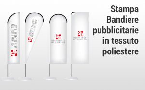 Stampa bandiere pubblicitarie in tessuto poliestere