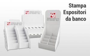 Stampa espositore da banco cartone