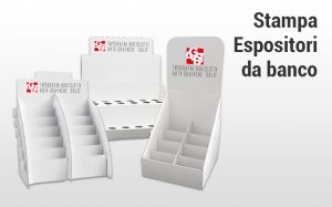 Stampa espositore da banco cartone