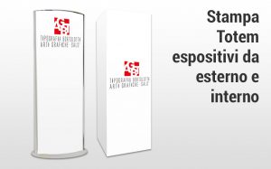 Stampa Totem espositori da fiera interni e esterni