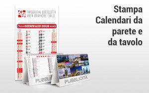 Stampa calendari da parete e da tavolo