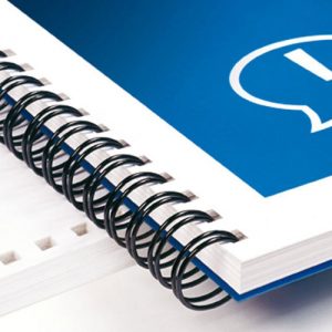 Stampa cataloghi, riviste e brochure - rilegatura a spirale metallica