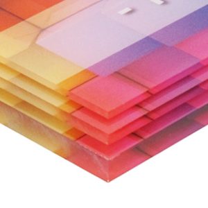 Stampa supporti rigidi plexiglass trasparente