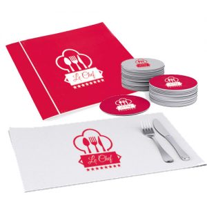 Stampa menù, tovagliette e sottobicchieri per ristorante